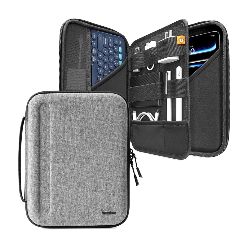 TOMTOC FUNDA RIGIDA PORTAFOLIO PLUS FANCYCASE-B06 PARA IPAD AIR / PRO 11' GRIS - 1
