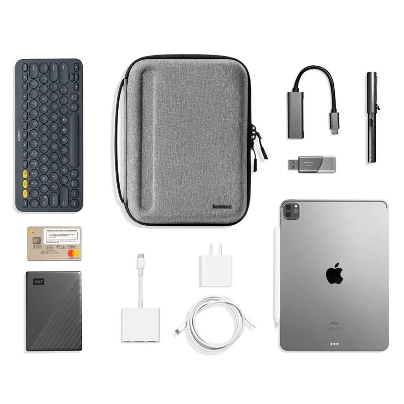 TOMTOC FUNDA RIGIDA PORTAFOLIO PLUS FANCYCASE-B06 PARA IPAD AIR / PRO 11' GRIS - 8