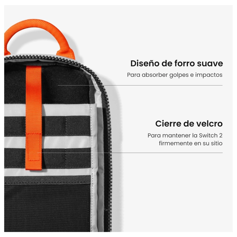 TOMTOC BOLSO BANDOLERA GAMEON-G49 PARA SWITCH 2 NEGRO - 5