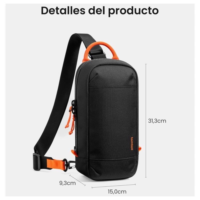 TOMTOC BOLSO BANDOLERA GAMEON-G49 PARA SWITCH 2 NEGRO - 9