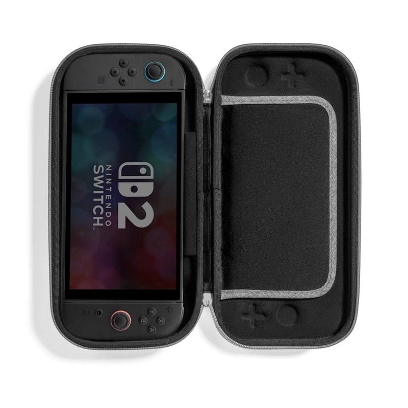 TOMTOC FUNDA RIGIDA FANCYCASE-G05 PARA NINTENDO SWITCH 2 GRIS OSCURO - 4