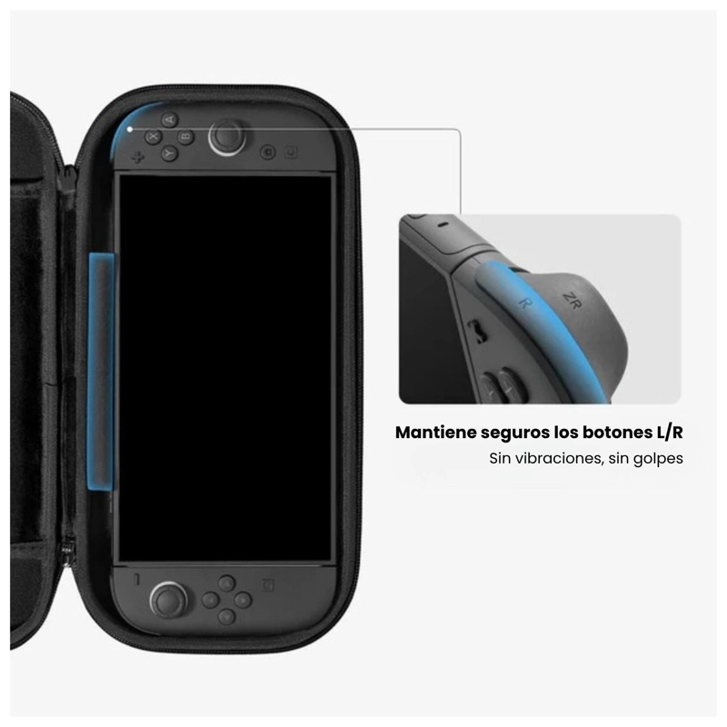 TOMTOC FUNDA RIGIDA FANCYCASE-G05 PARA NINTENDO SWITCH 2 GRIS OSCURO - 7