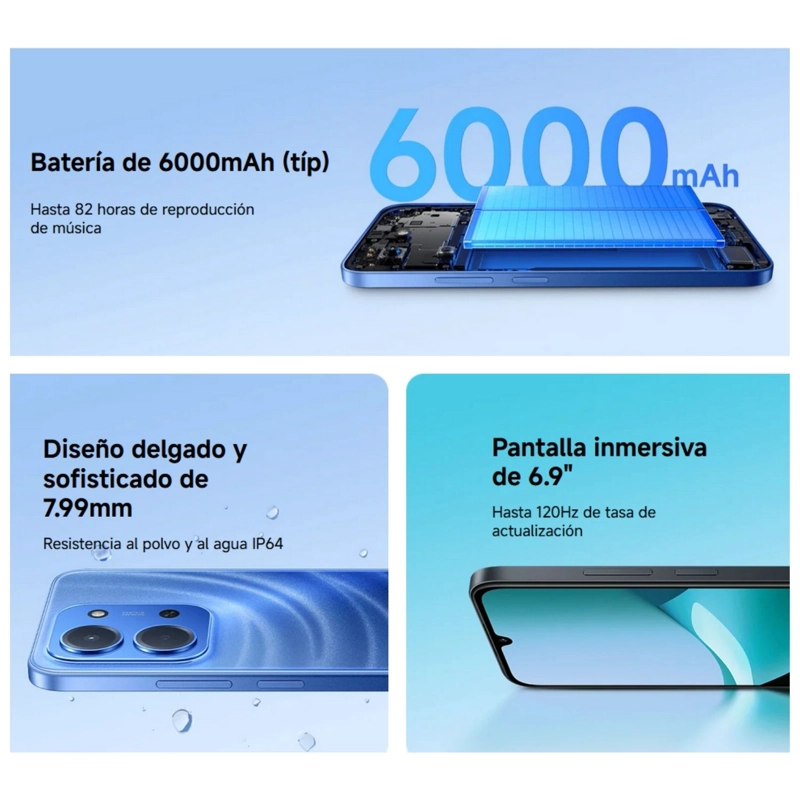 XIAOMI REDMI 15C 4G LTE 8GB + 256GB VERDE MENTA - 3
