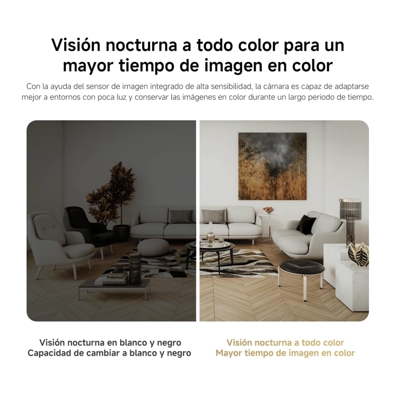 XIAOMI CAMARA DE SEGURIDAD C201 1080P WIFI 6 VISION NOCTURNA BLANCO - 3