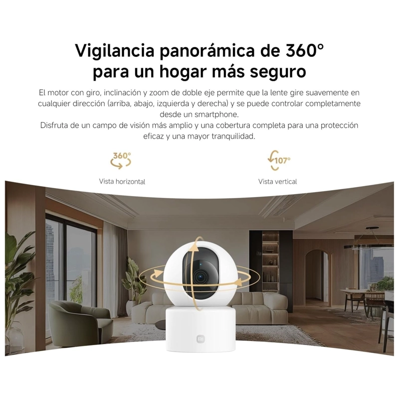 XIAOMI CAMARA DE SEGURIDAD C201 1080P WIFI 6 VISION NOCTURNA BLANCO - 8