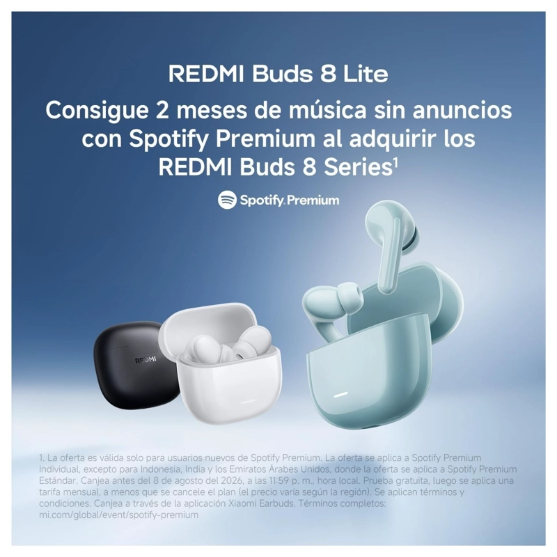 XIAOMI REDMI BUDS 8 LITE AURICULARES BLUETOOTH ANC NEGRO - 4