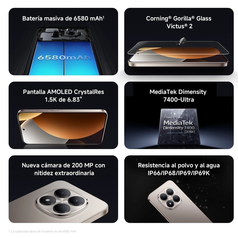 XIAOMI REDMI NOTE 15 PRO 5G 8GB + 256GB AZUL GLACIAR - 3
