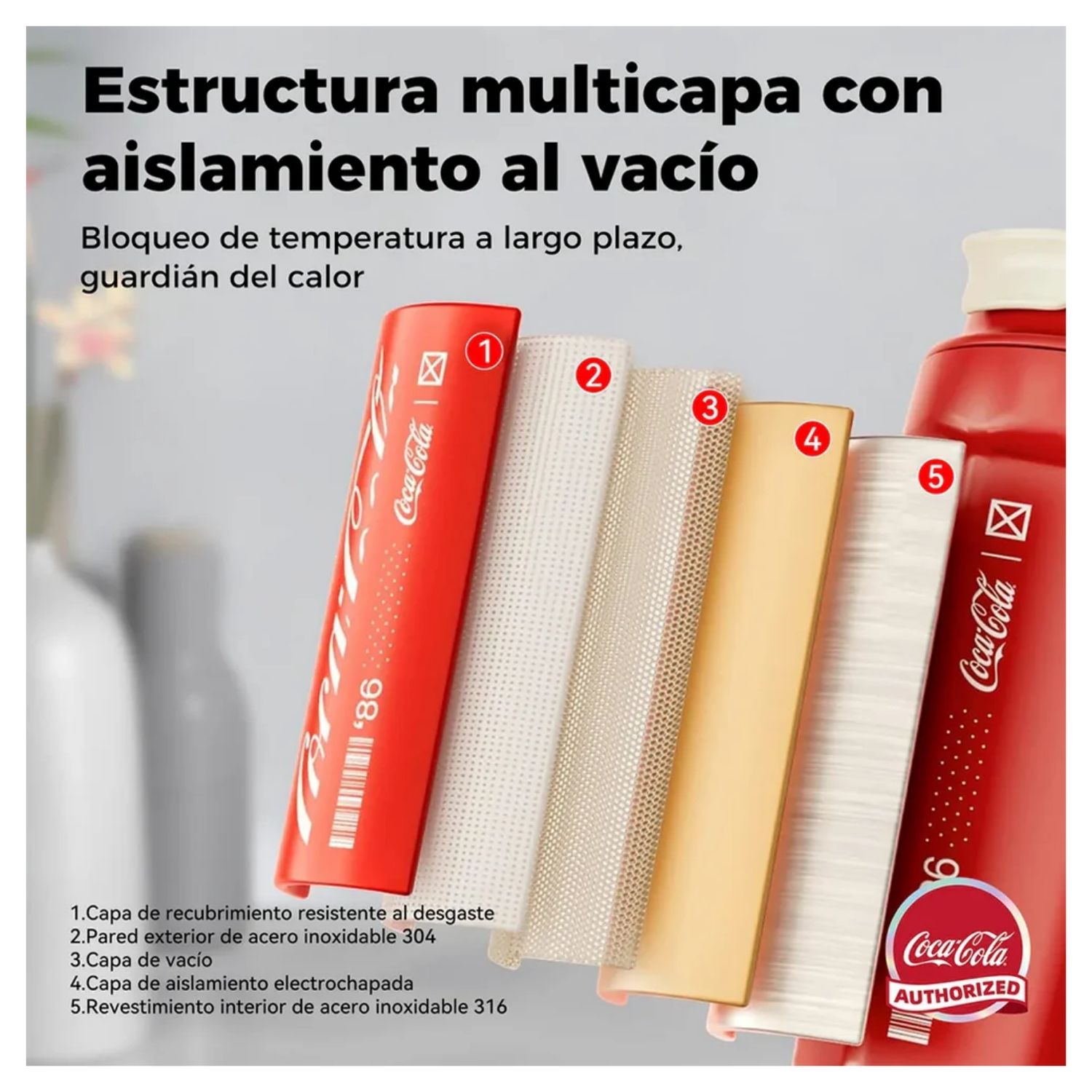TAZA CAFE  GERM X COCA-COLA DIAMANTE 390 ML BLANCA - 4