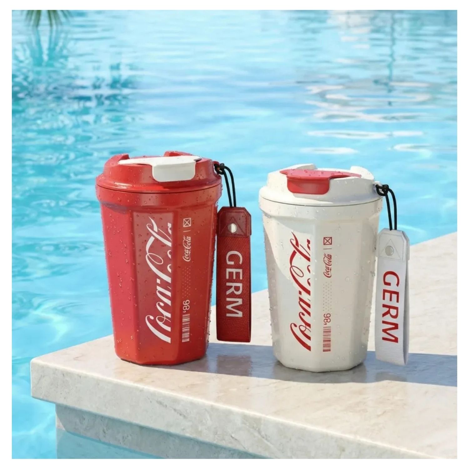 TAZA CAFE  GERM X COCA-COLA DIAMANTE 390 ML BLANCA - 7