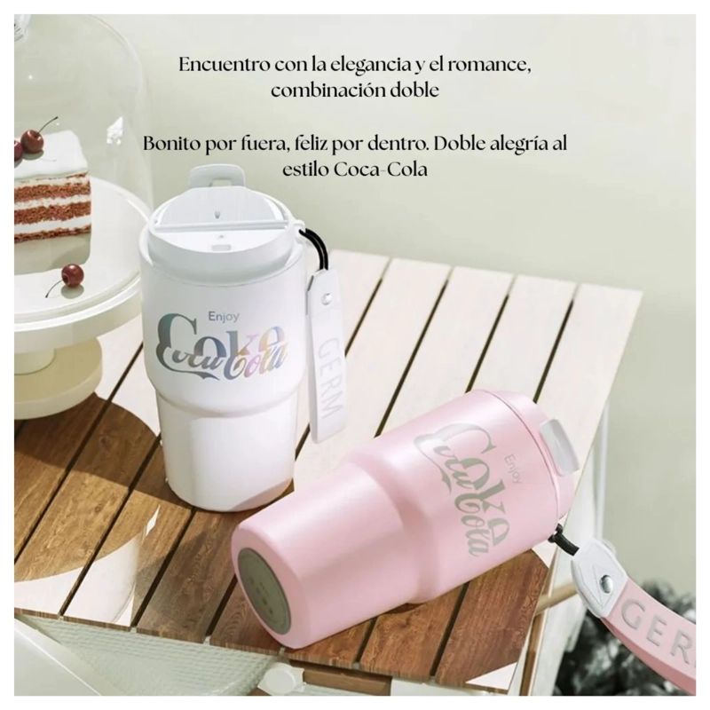 VASO TE RMICO GERM X COCA-COLA 590 ML ROSA CORAL - 5