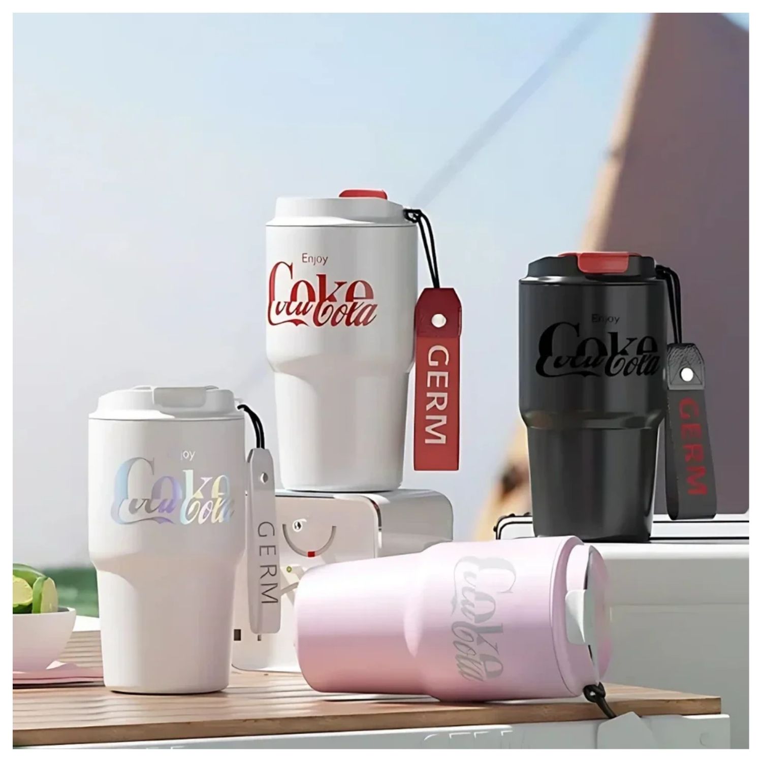 VASO TE RMICO GERM X COCA-COLA 590 ML ROSA CORAL - 9