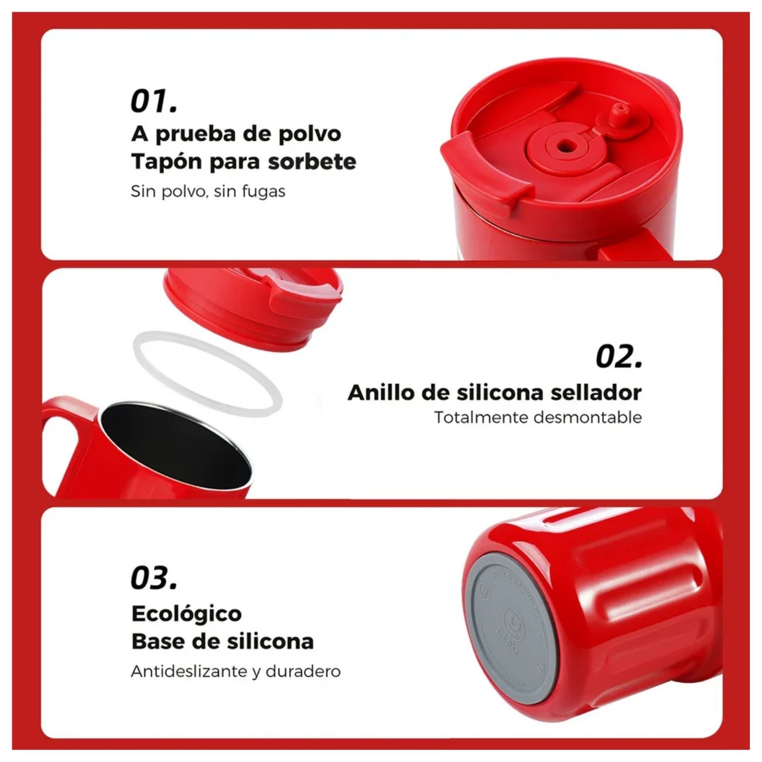 VASO TE RMICO GERM X COCA-COLA 1200 ML SUPER TUMBLER BLANCO - 6