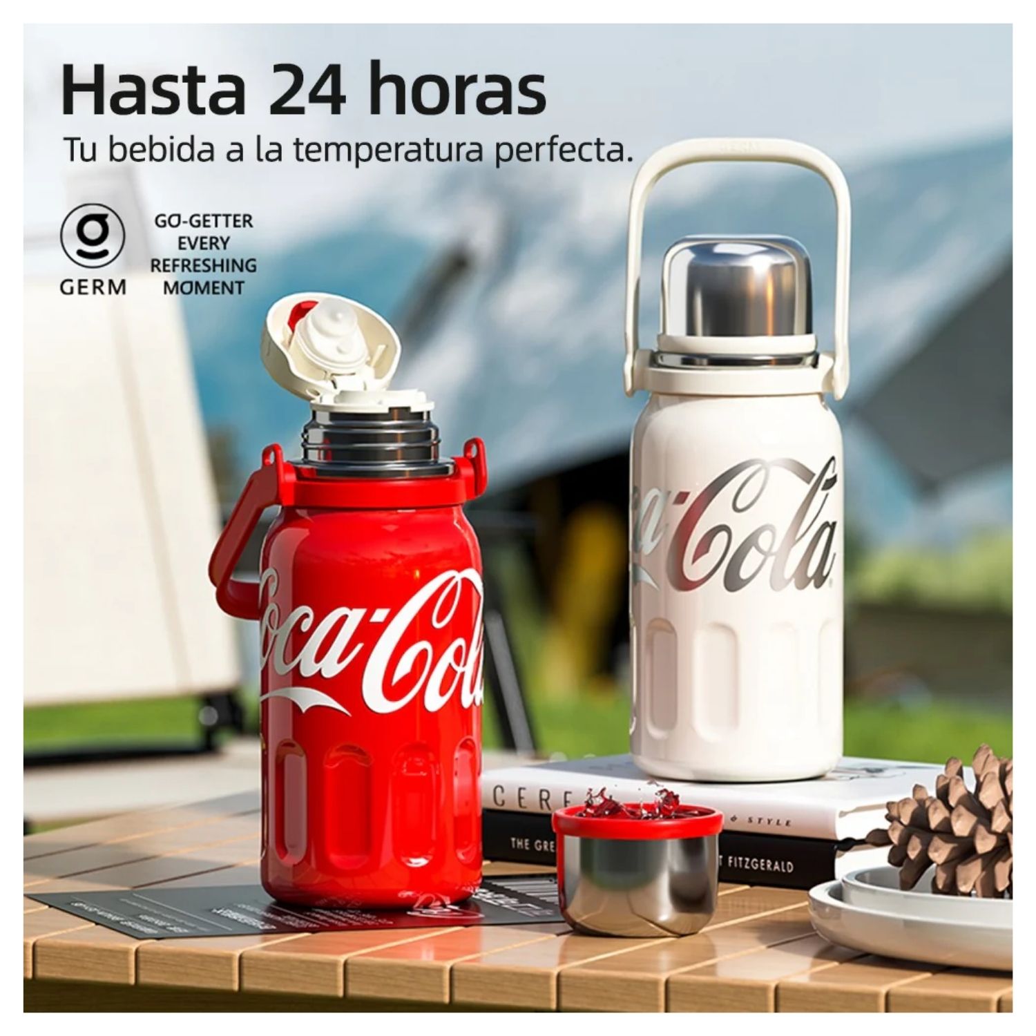 BOTELLA TE RMICA GERM X COCA-COLA 1200 ML TRE BOL ROJO - 7