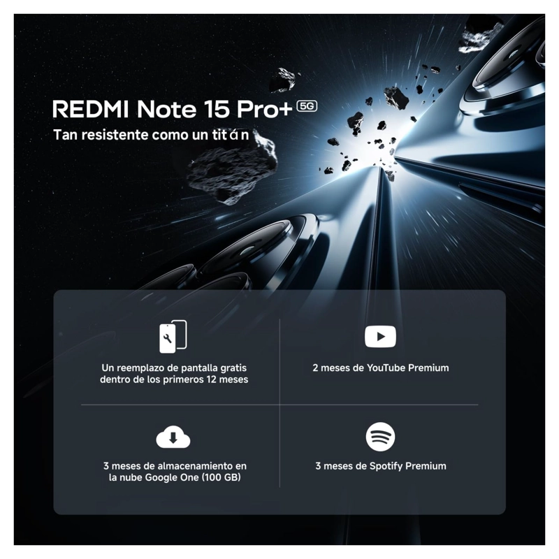 XIAOMI REDMI NOTE 15 PRO+ 5G 8GB + 256GB NEGRO - 3