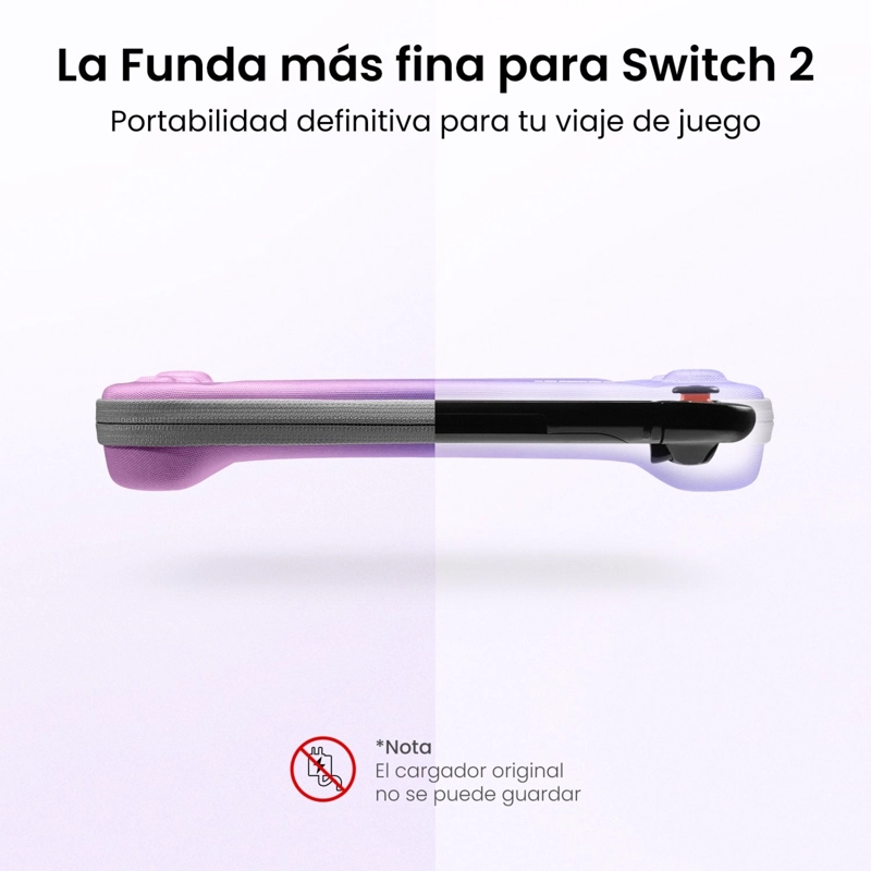 TOMTOC FUNDA RIGIDA FANCYCASE-G05 PARA NINTENDO SWITCH 2 ED. DEGRADADO PURPURA - 3