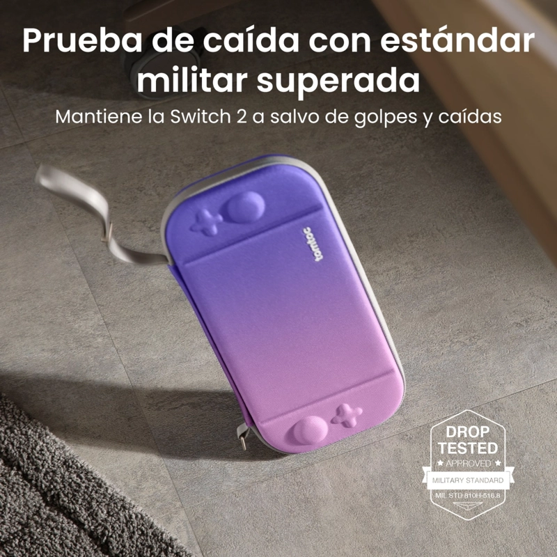 TOMTOC FUNDA RIGIDA FANCYCASE-G05 PARA NINTENDO SWITCH 2 ED. DEGRADADO PURPURA - 4