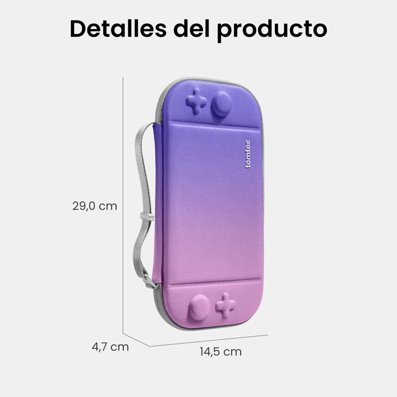 TOMTOC FUNDA RIGIDA FANCYCASE-G05 PARA NINTENDO SWITCH 2 ED. DEGRADADO PURPURA - 9