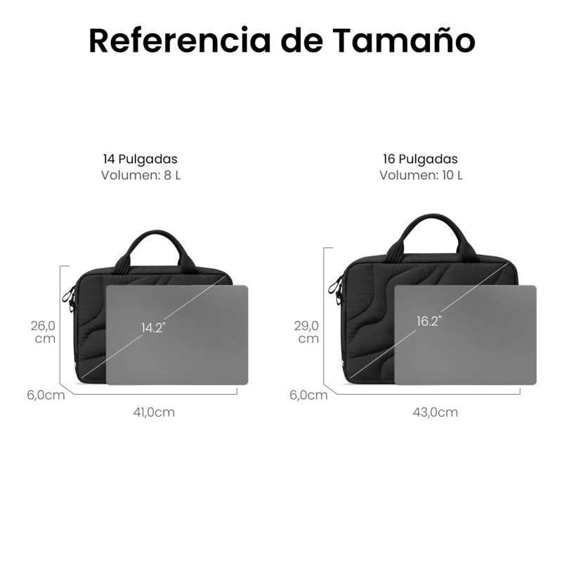 TOMTOC MALETIN TERRA-A28 PARA NOTEBOOK 15' - 16' NEGRO - 7