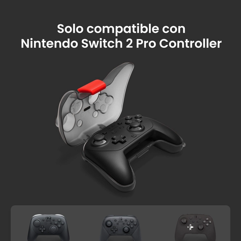 TOMTOC ESTUCHE RIGIDO ARMORCASE-G25 PARA CONTROL DE NINTENDO SWITCH 2 NEGRO - 4