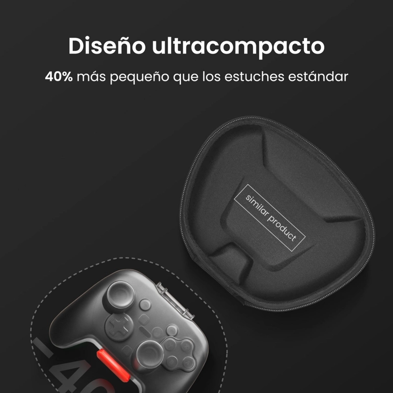 TOMTOC ESTUCHE RIGIDO ARMORCASE-G25 PARA CONTROL DE NINTENDO SWITCH 2 NEGRO - 6