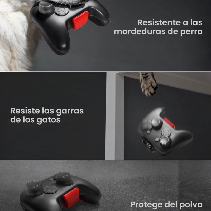 TOMTOC ESTUCHE RIGIDO ARMORCASE-G25 PARA CONTROL DE NINTENDO SWITCH 2 NEGRO - 8