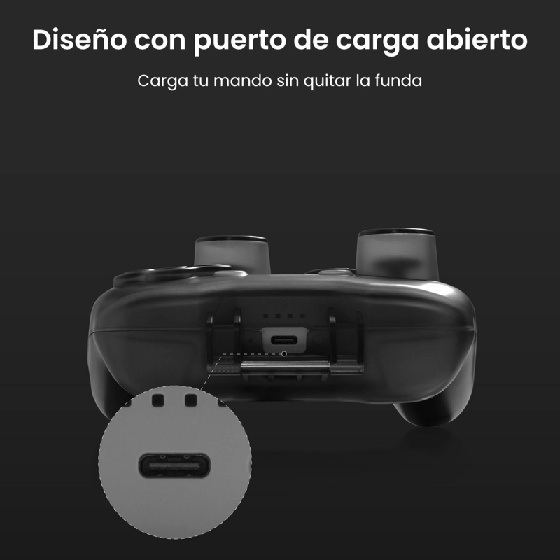 TOMTOC ESTUCHE RIGIDO ARMORCASE-G25 PARA CONTROL DE NINTENDO SWITCH 2 NEGRO - 9