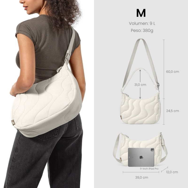 TOMTOC BOLSO BANDOLERA TERRA-T34 LIGERO 9L BLANCO - 5