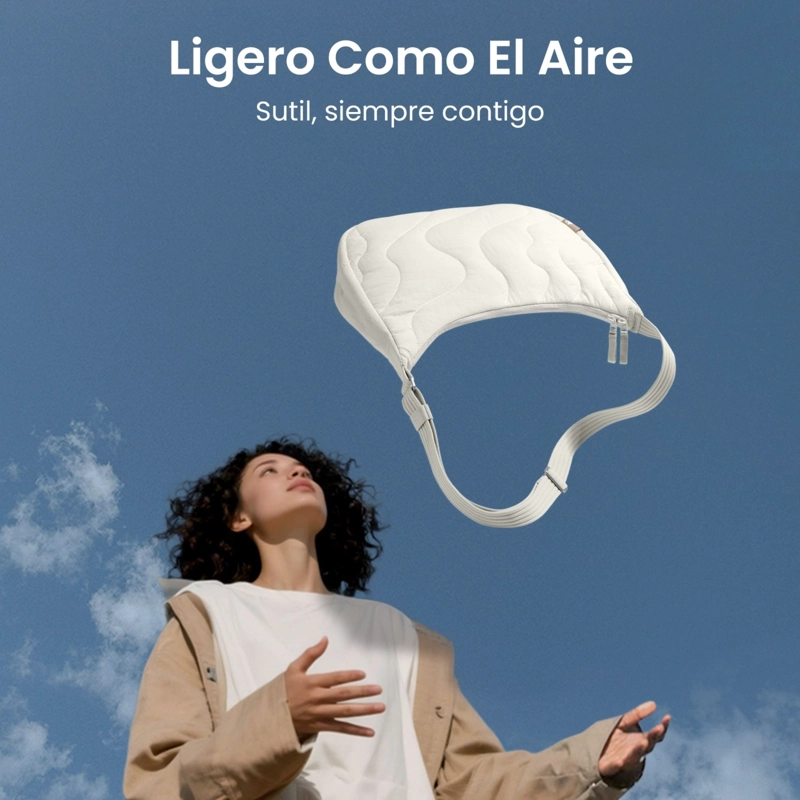 TOMTOC BOLSO BANDOLERA TERRA-T34 LIGERO 9L BLANCO - 6