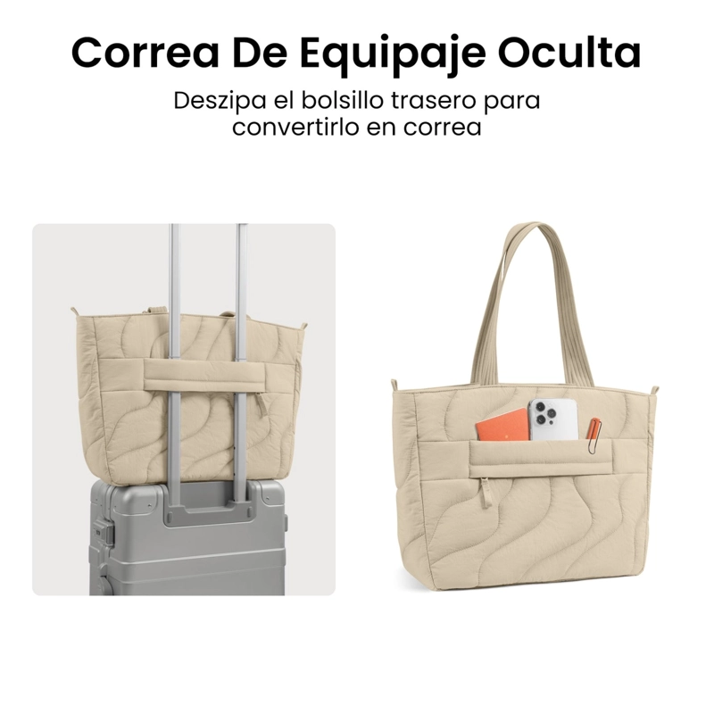 TOMTOC BOLSO TOTE TERRA-T38 13.5L PARA NOTEBOOK 16' CAQUI - 6