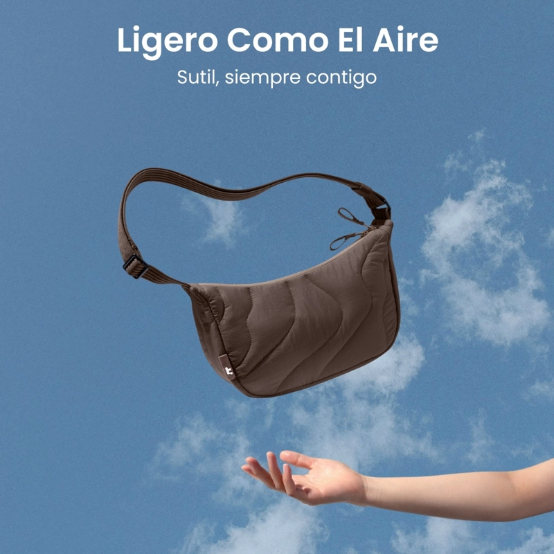 TOMTOC BOLSO BANDOLERA TERRA-T34 LIGERO 3,5L CARAMELO - 7