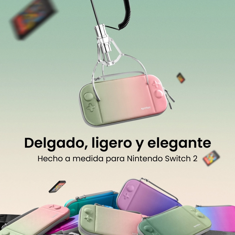 TOMTOC FUNDA RIGIDA FANCYCASE-G05 PARA NINTENDO SWITCH 2 ED. DEGRADADO FLOR DE CEREZO - 4