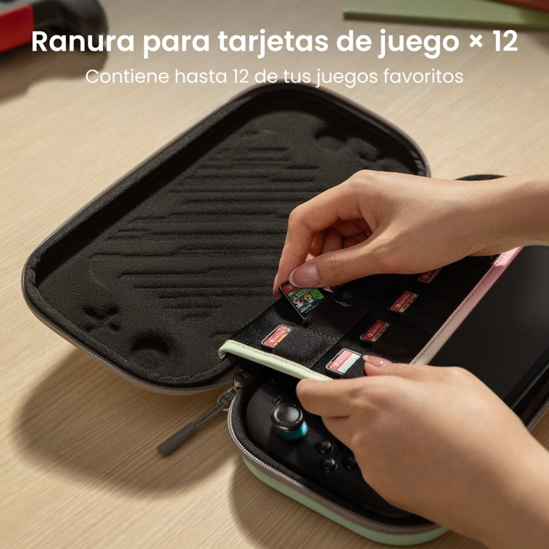 TOMTOC FUNDA RIGIDA FANCYCASE-G05 PARA NINTENDO SWITCH 2 ED. DEGRADADO FLOR DE CEREZO - 7