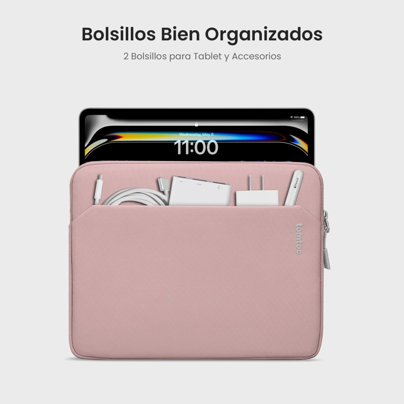 TOMTOC FUNDA LIGHT-A18 PARA MACBOOK PRO 14' ROSADO - 3