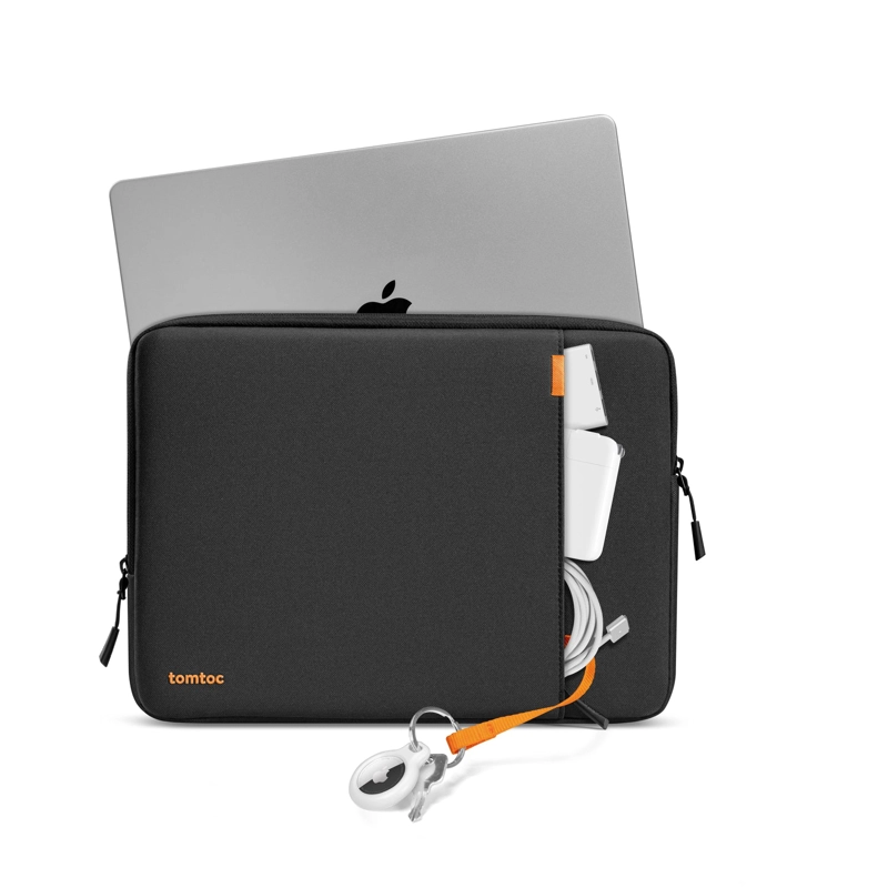 TOMTOC FUNDA DEFENDER-A13 PARA MACBOOK NEO / AIR / PRO DE 13' CON ORGANIZADOR NEGRO - 2