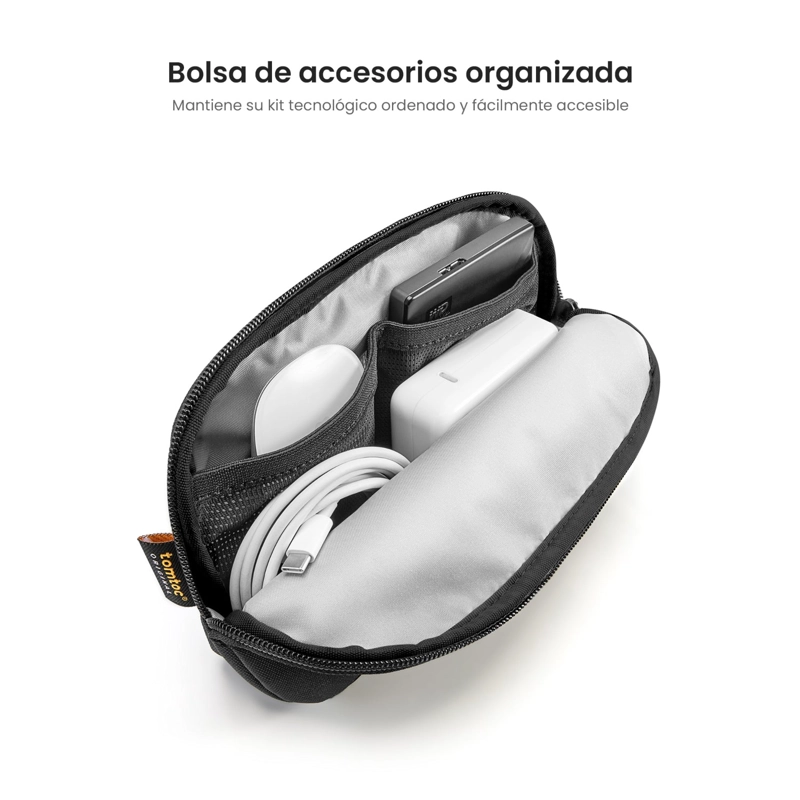TOMTOC FUNDA DEFENDER-A13 PARA MACBOOK NEO / AIR / PRO DE 13' CON ORGANIZADOR NEGRO - 6
