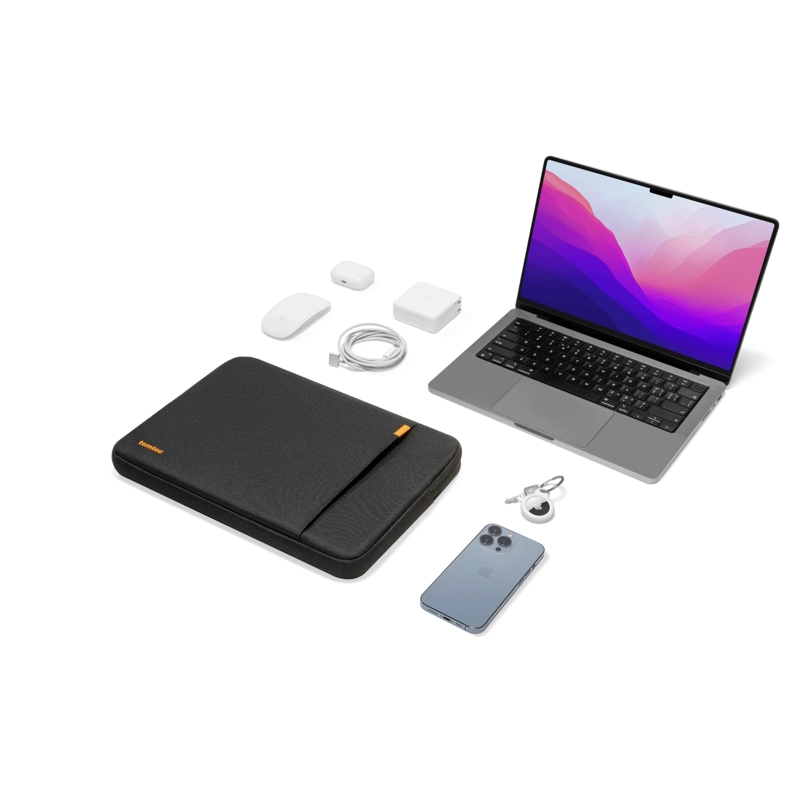 TOMTOC FUNDA DEFENDER-A13 PARA MACBOOK NEO / AIR / PRO DE 13' CON ORGANIZADOR NEGRO - 9