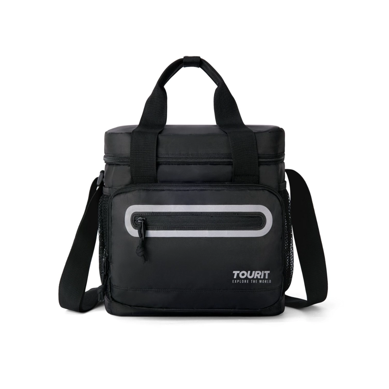 TOURIT LONCHERA TE RMICA WORK 20 LATAS 14L IMPERMEABLE NEGRO - 1