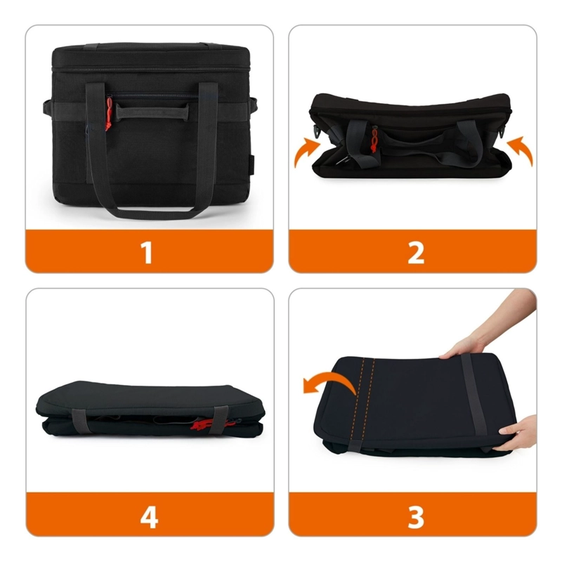 TOURIT COOLER BAG OFFROAD ENFRIADOR AISLADO PORTATIL 60 LATAS 40L NEGRO - 9