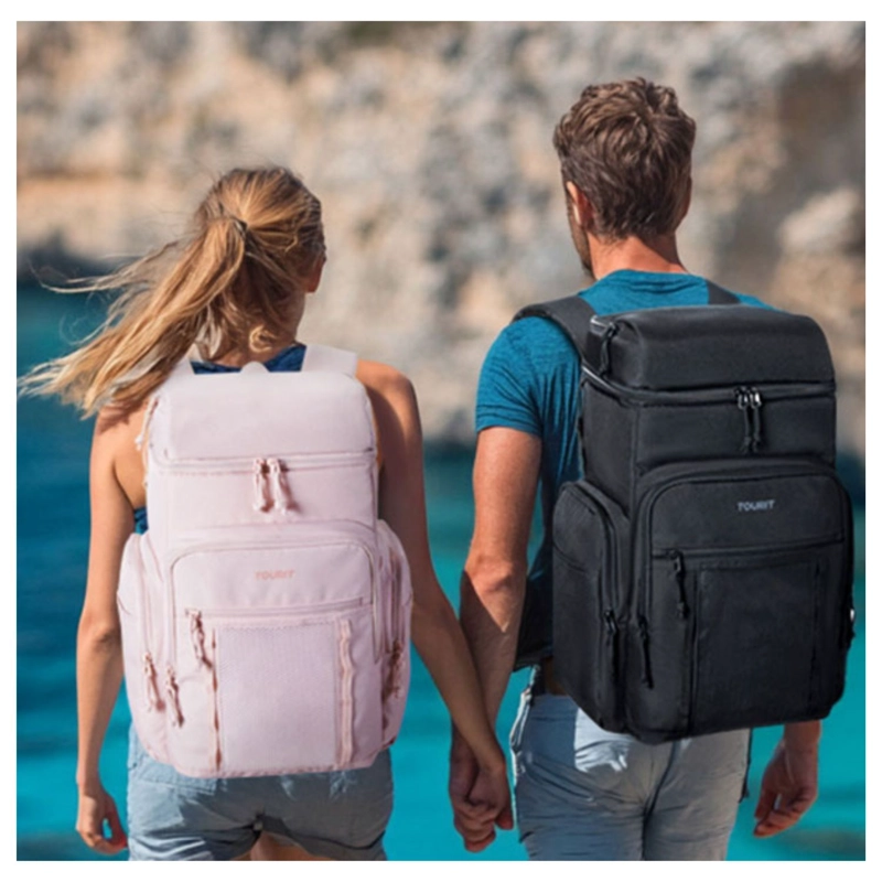 TOURIT MOCHILA TE RMICA OUTDOOR 30 LATAS 28L IMPERMEABLE ROSADO - 6