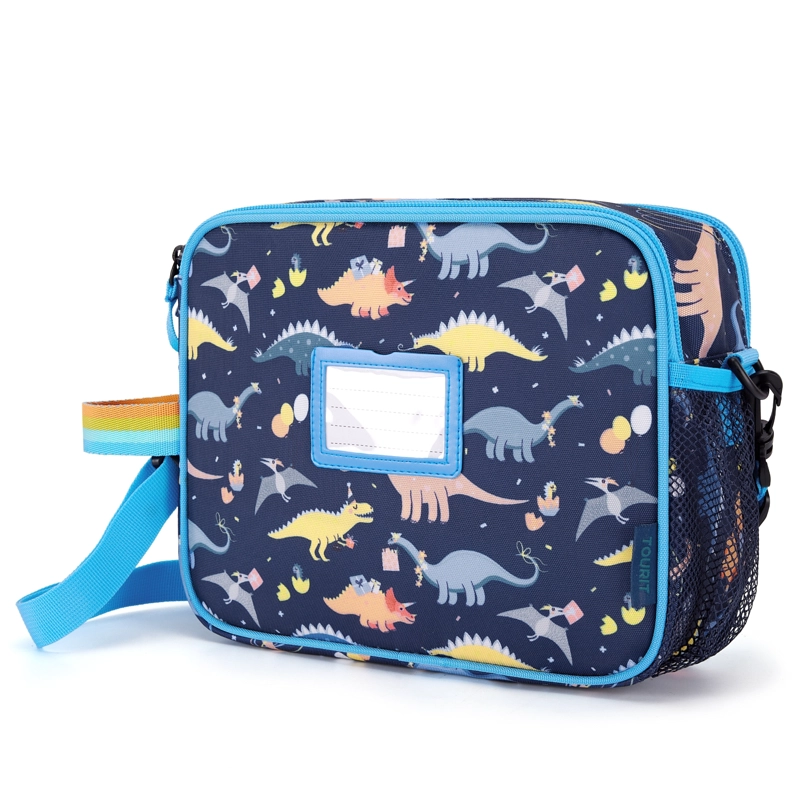 TOURIT LONCHERA TE RMICA KIDS 5.5L INFANTIL IMPERMEABLE AZUL DINOSAURIOS - 2