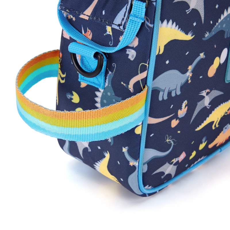 TOURIT LONCHERA TE RMICA KIDS 5.5L INFANTIL IMPERMEABLE AZUL DINOSAURIOS - 8