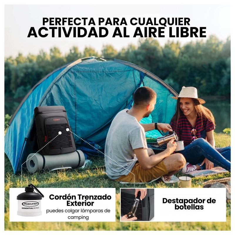 TOURIT MOCHILA TE RMICA DUAL ZONE 26 LATAS 20L IMPERMEABLE GRIS OSCURO - 7