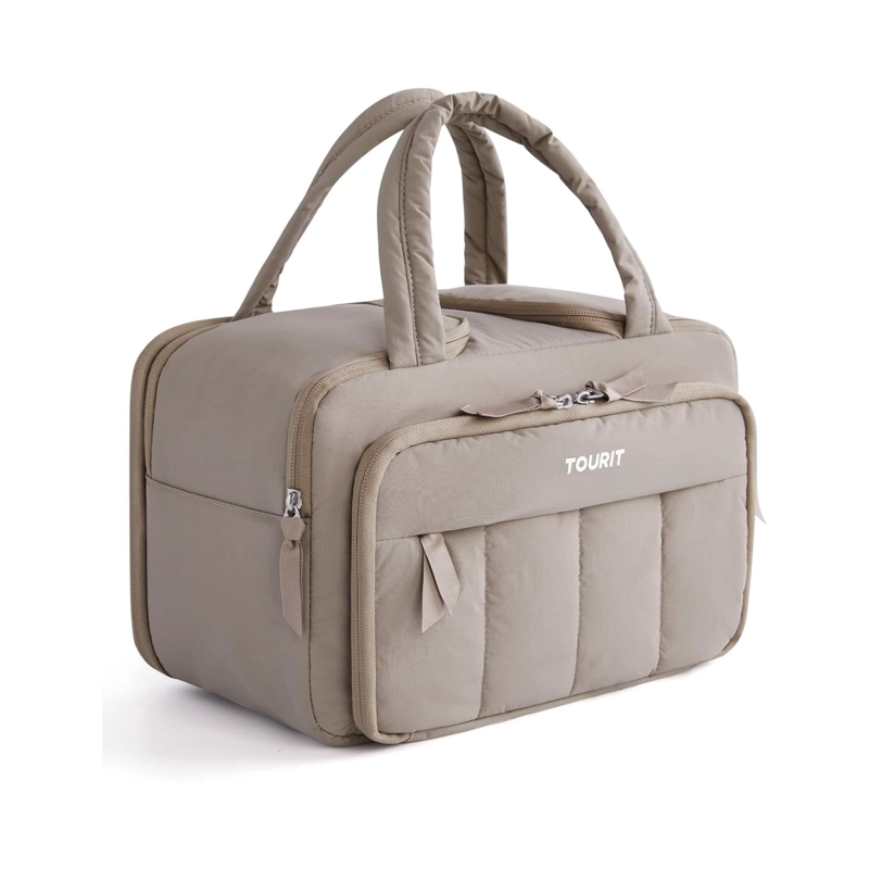 TOURIT LONCHERA TE RMICA PUFFY 8.5L HIELO REUSABLE MARRON - 1