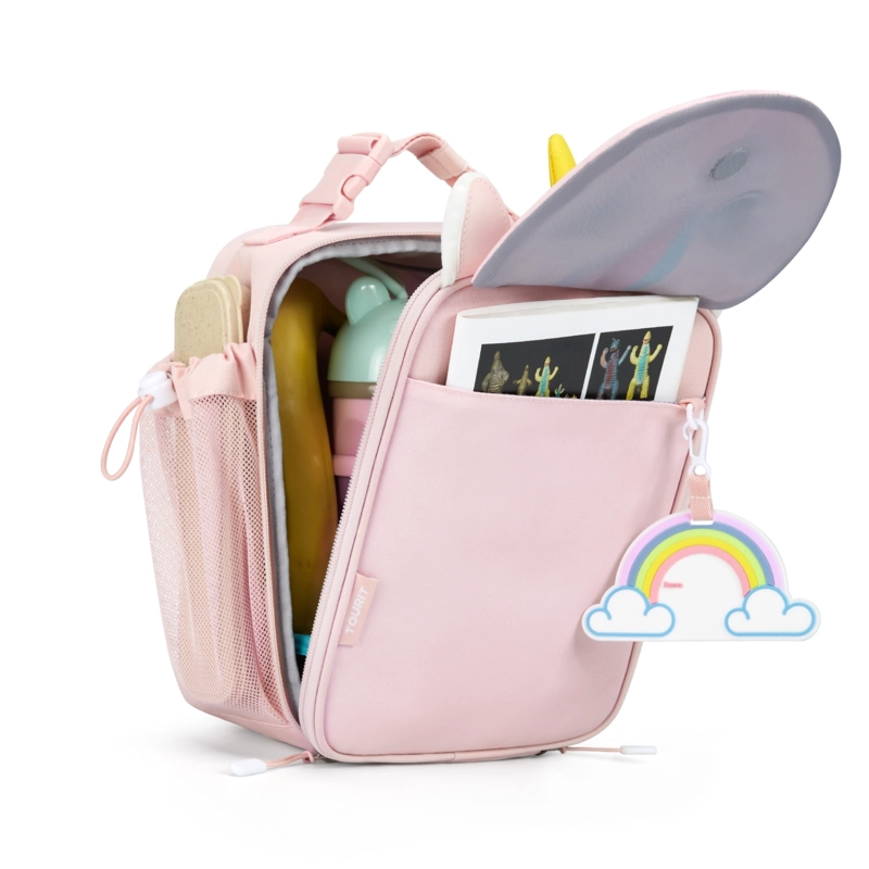 TOURIT LONCHERA TE RMICA KIDS 5.5L INFANTIL IMPERMEABLE ROSADO UNICORNIO - 3