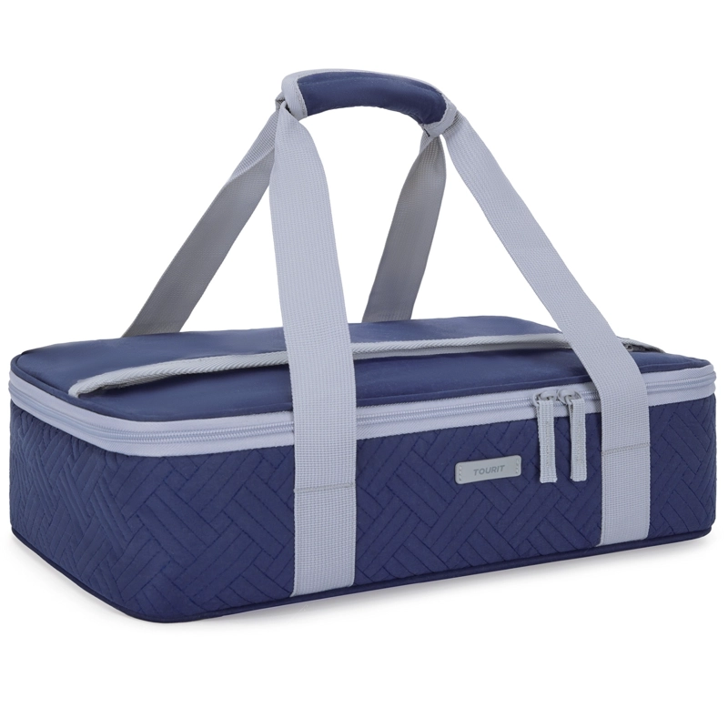 Tourit Bolsa Térmica Comida 23x33cm Impermeable Azul Marino - 2