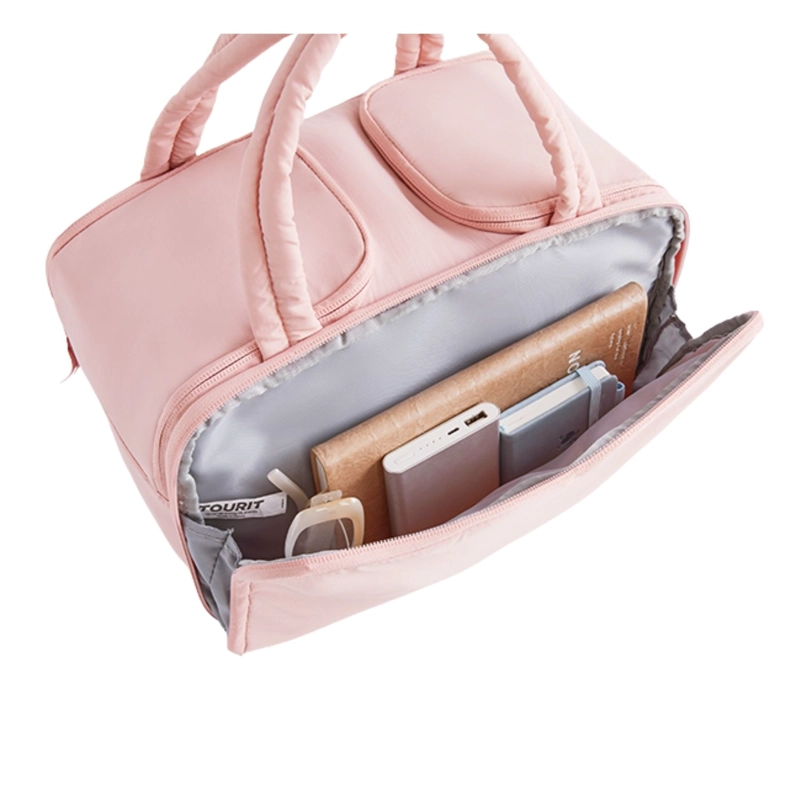 TOURIT LONCHERA TE RMICA PUFFY 8.5L HIELO REUSABLE ROSA OSCURO - 8
