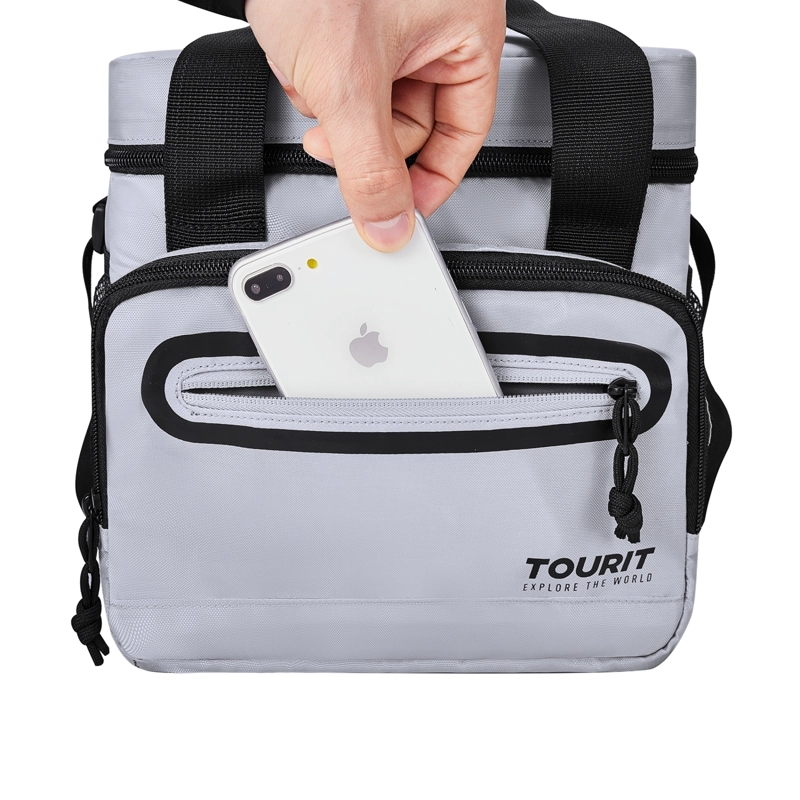 TOURIT LONCHERA TE RMICA WORK 20 LATAS 14L IMPERMEABLE GRIS - 3