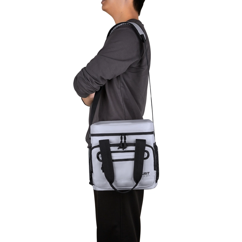 TOURIT LONCHERA TE RMICA WORK 20 LATAS 14L IMPERMEABLE GRIS - 9