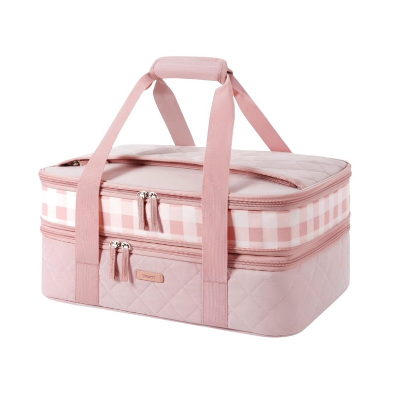 Tourit Bolsa Térmica Doble Comida 23x33cm Acolchada Rosa - 3