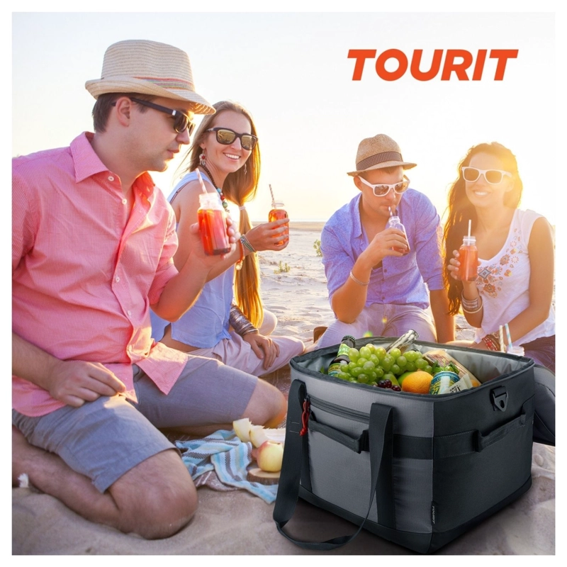 TOURIT COOLER BAG OFFROAD ENFRIADOR AISLADO PORTATIL 60 LATAS 40L GRIS - 2